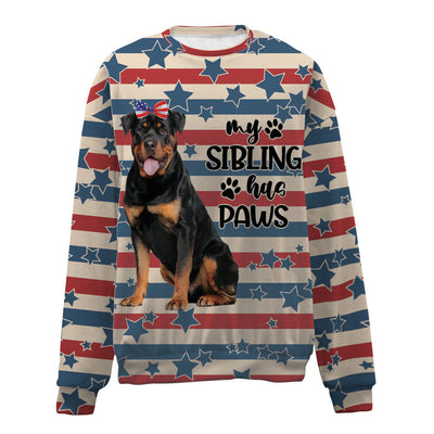 Rottweiler-American Flag-Premium Sweater