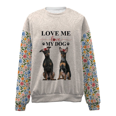 Miniature Pinscher-Love My Dog-Premium Sweater