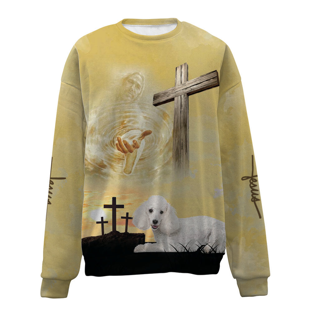 Poodle 3-Jesus-Premium Sweater