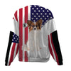 Papillon-USA Flag-Premium Sweater