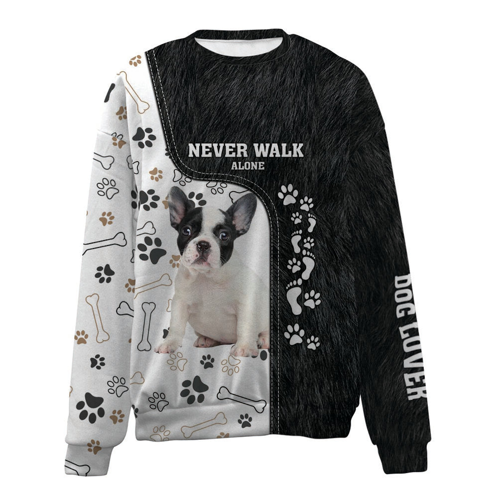 French Bulldog-Never Walk Alone-Premium Sweater