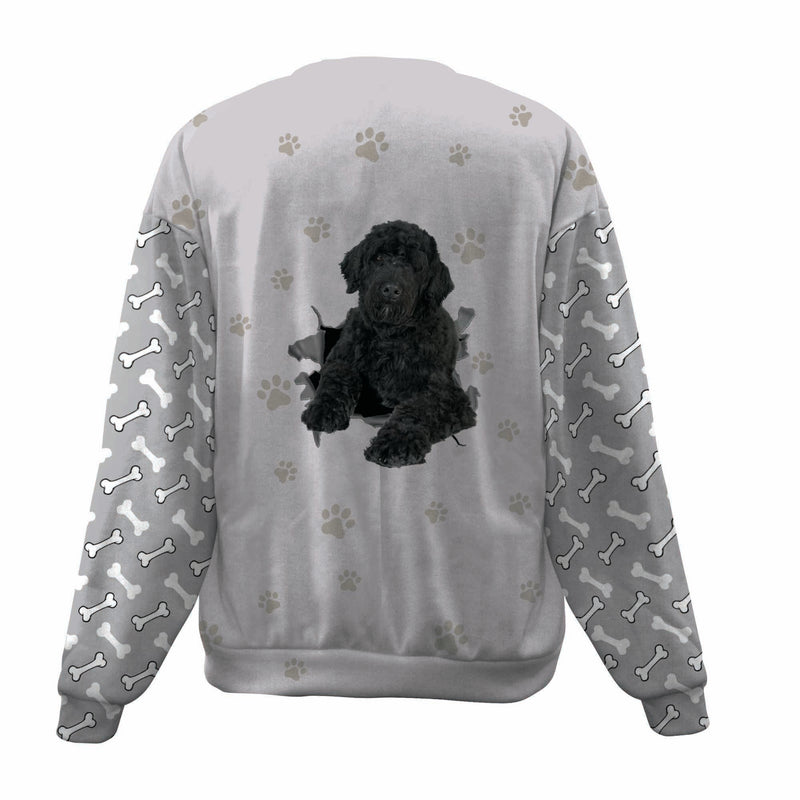 Portuguese Water Dog-Paw And Pond-Premium Sweater