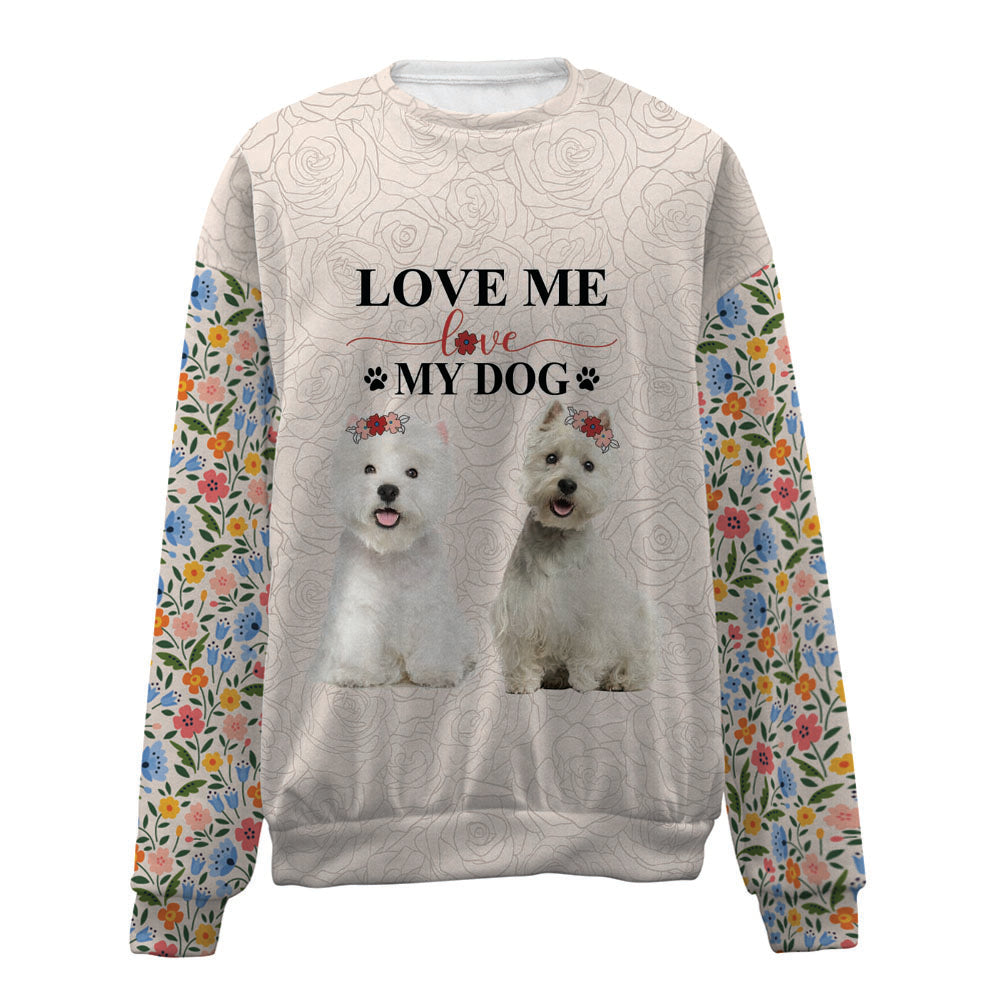 West Highland White Terrier-Love My Dog-Premium Sweater