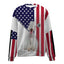Bedlington Terrier-USA Flag-Premium Sweater