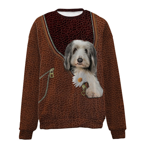 BEARDED COLLIE-Zip-Premium Sweater
