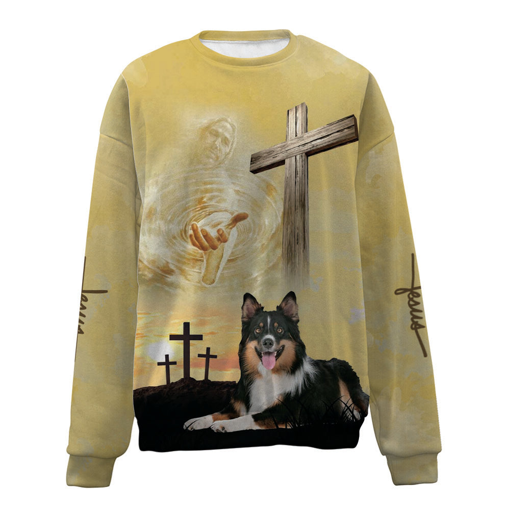Border Collie 2-Jesus-Premium Sweater