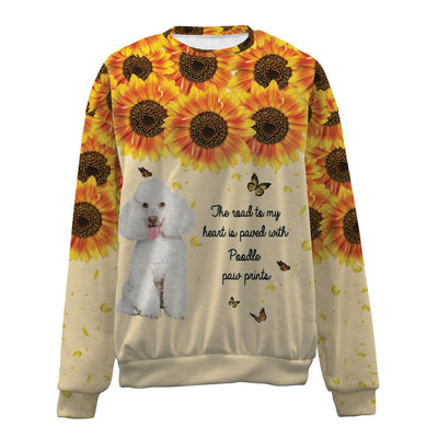 Poodle 2-Flower-Premium Sweater