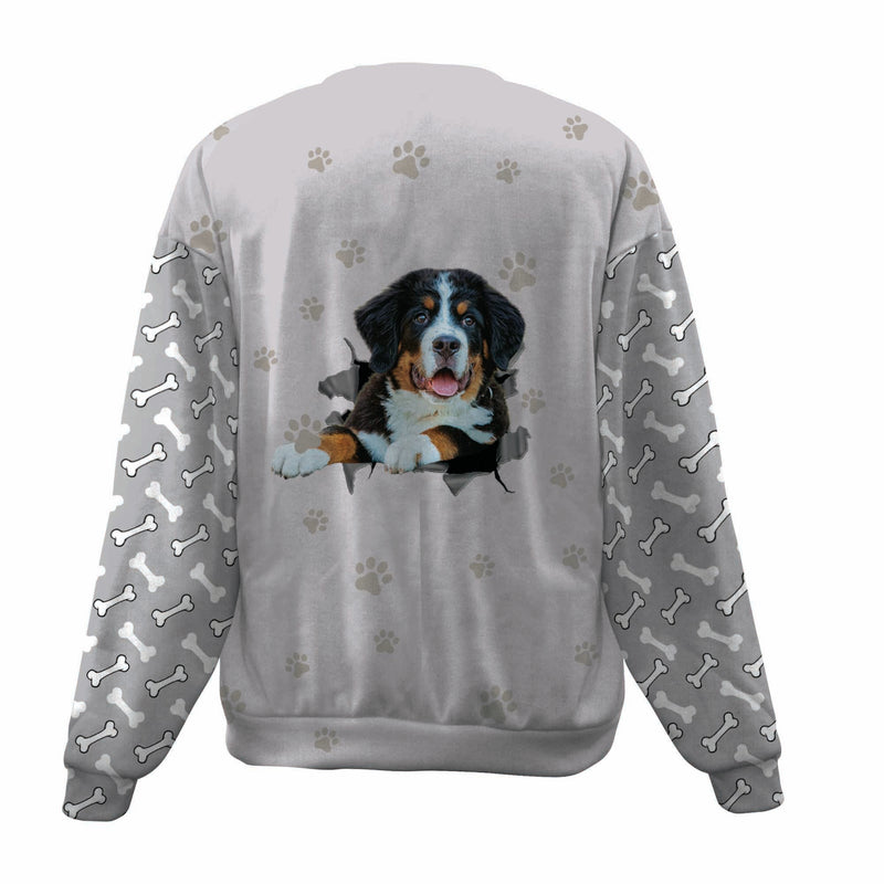Bernese Mountain-Paw And Pond-Premium Sweater