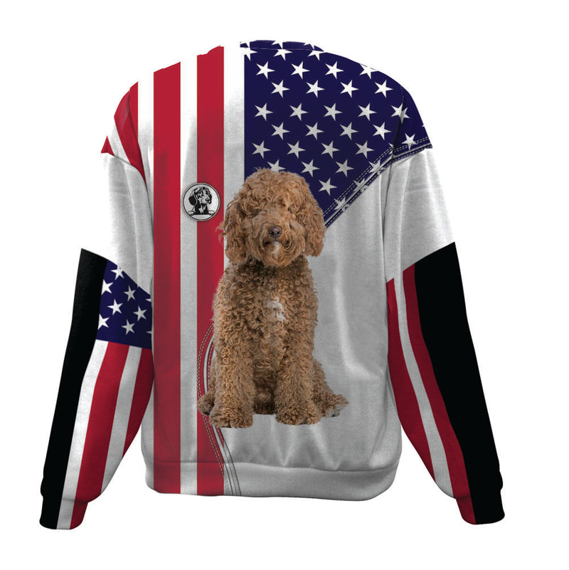Labradoodle-USA Flag-Premium Sweater