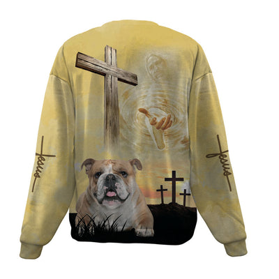 English Bulldog-Jesus-Premium Sweater