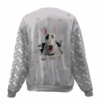 Bull Terrier-Paw And Pond-Premium Sweater