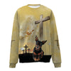 Miniature Pinscher-Jesus-Premium Sweater