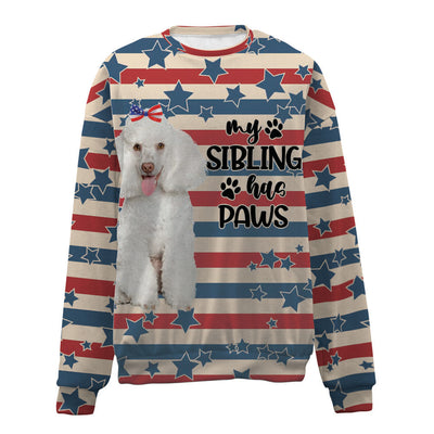 Poodle-American Flag-Premium Sweater