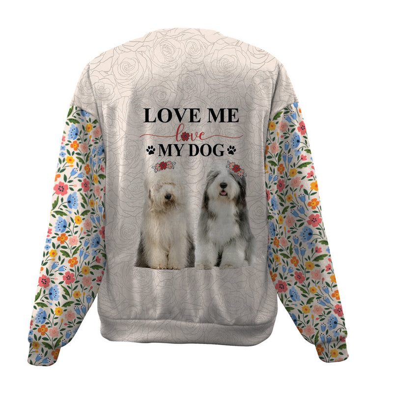 Old English Sheepdog-Love My Dog-Premium Sweater