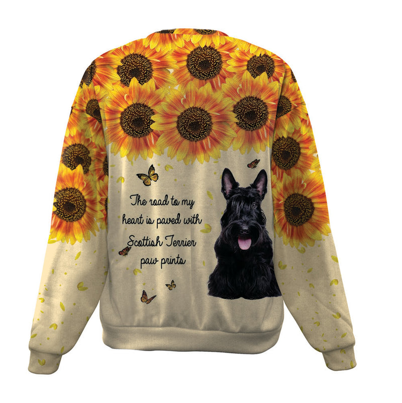 Scottish Terrier-Flower-Premium Sweater