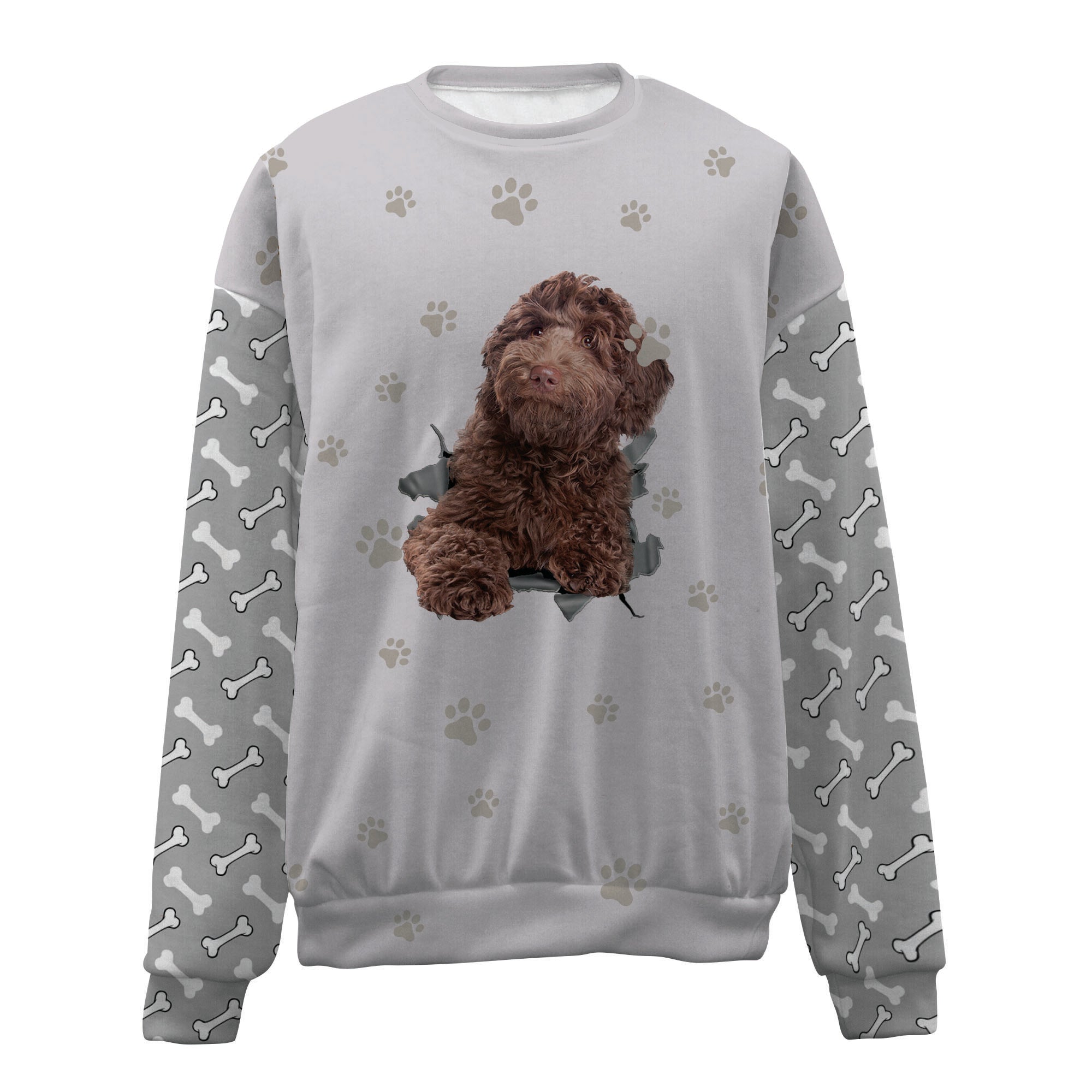 Labradoodle-02 -Paw And Pond-Premium Sweater