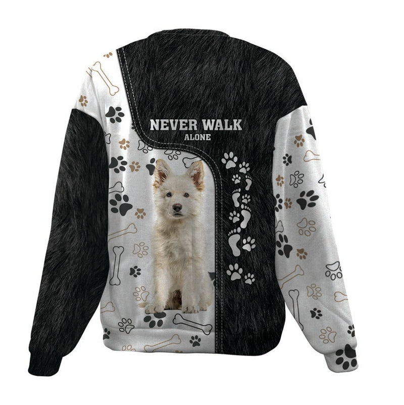 Berger Blanc Suisse-Never Walk Alone-Premium Sweater