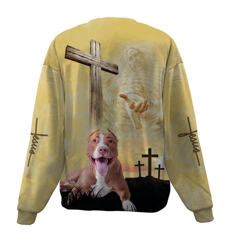 American Pit Bull Terrier-Jesus-Premium Sweater