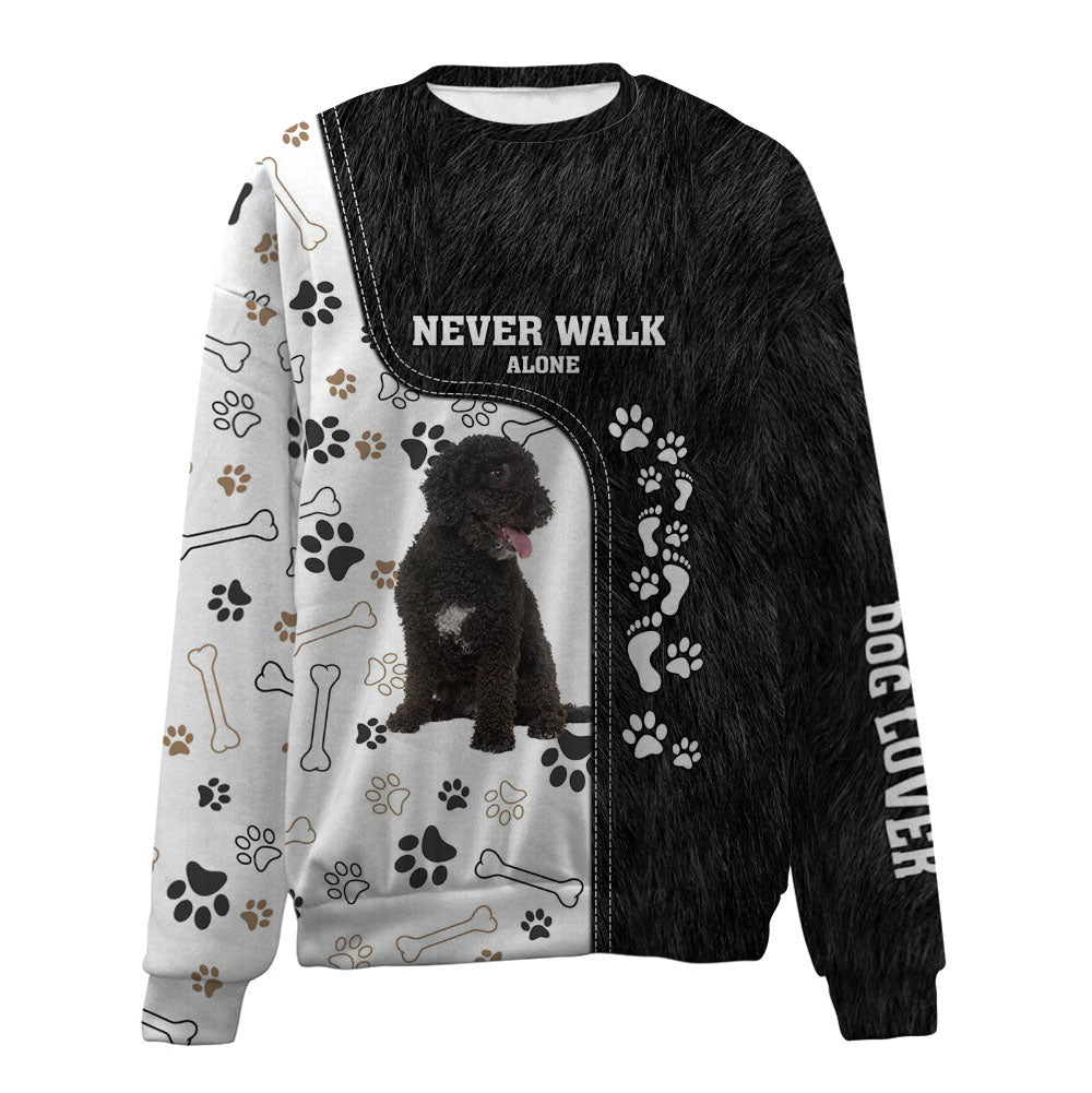 Portuguese Water Dog-Never Walk Alone-Premium Sweater