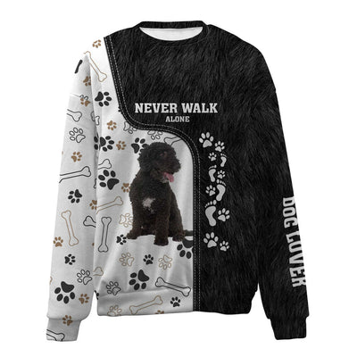 Portuguese Water Dog-Never Walk Alone-Premium Sweater