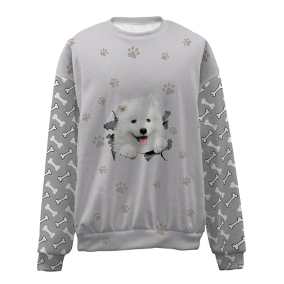 Samoyed-Paw And Pond-Premium Sweater
