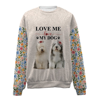 Old English Sheepdog-Love My Dog-Premium Sweater