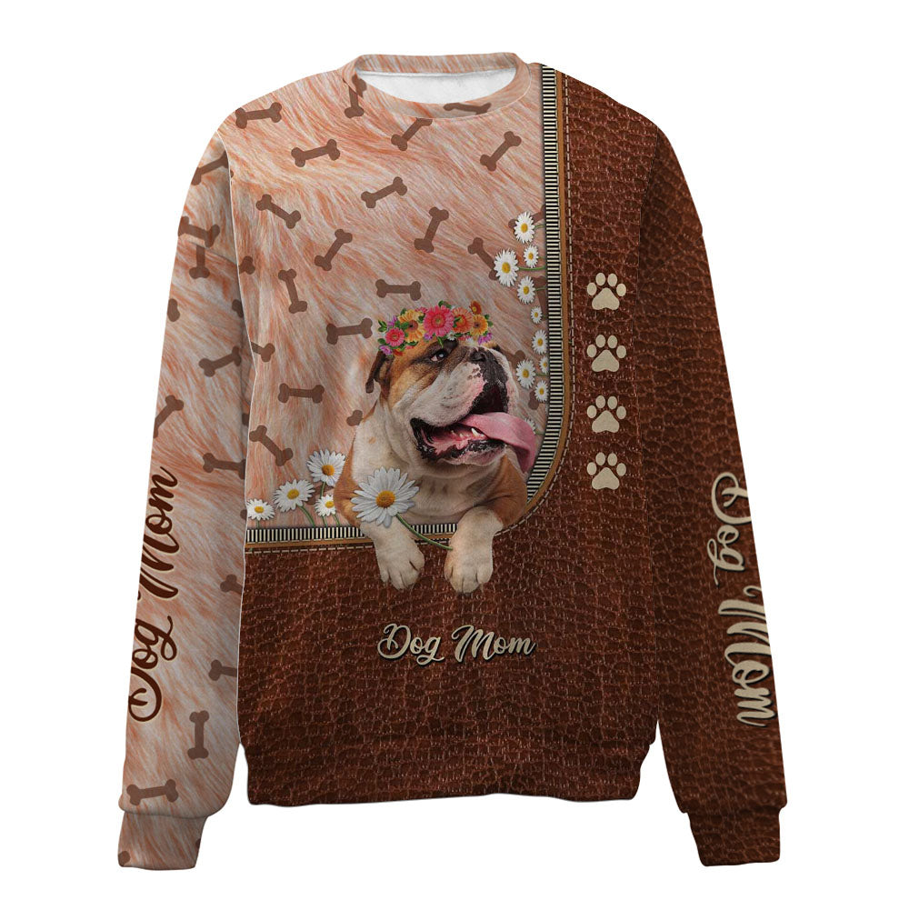 English Bulldog-Dog Mom-Premium Sweater