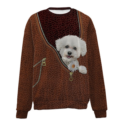 BICHON FRISE-Zip-Premium Sweater