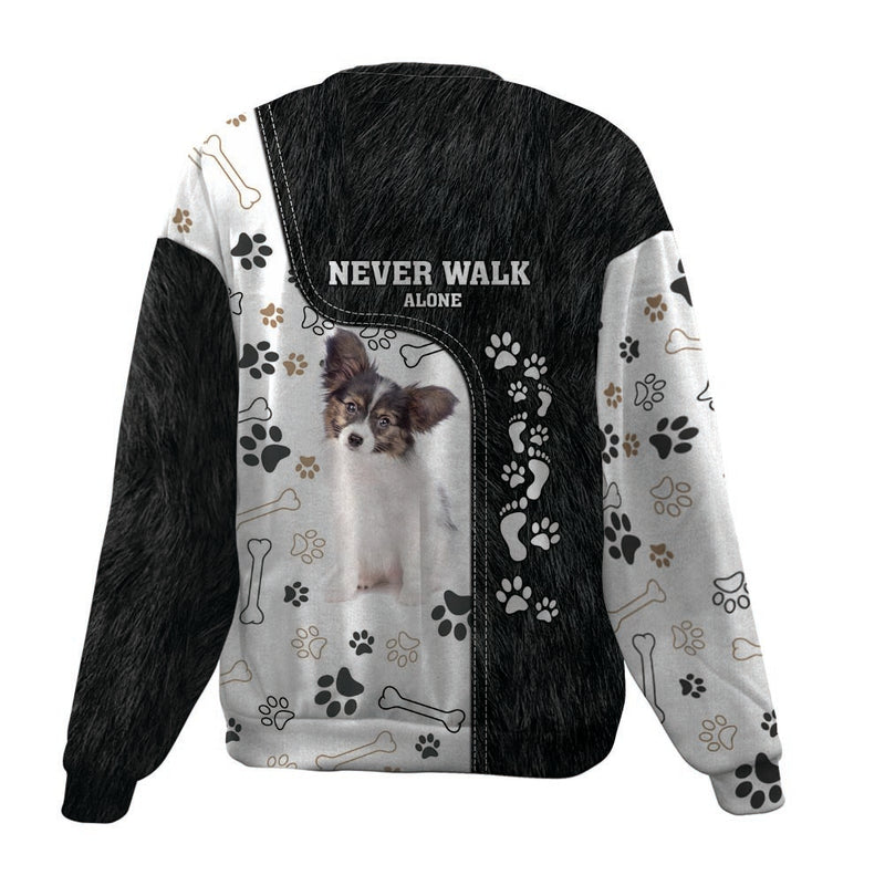 Papillon-Never Walk Alone-Premium Sweater