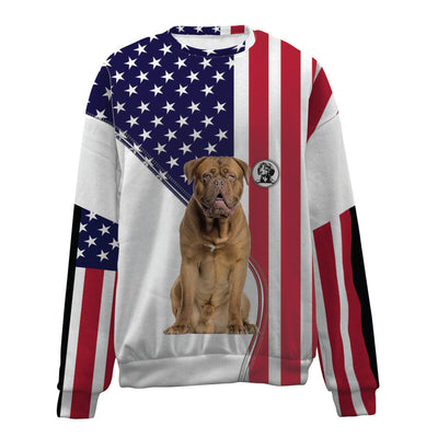 Dogue de Bordeaux-USA Flag-Premium Sweater