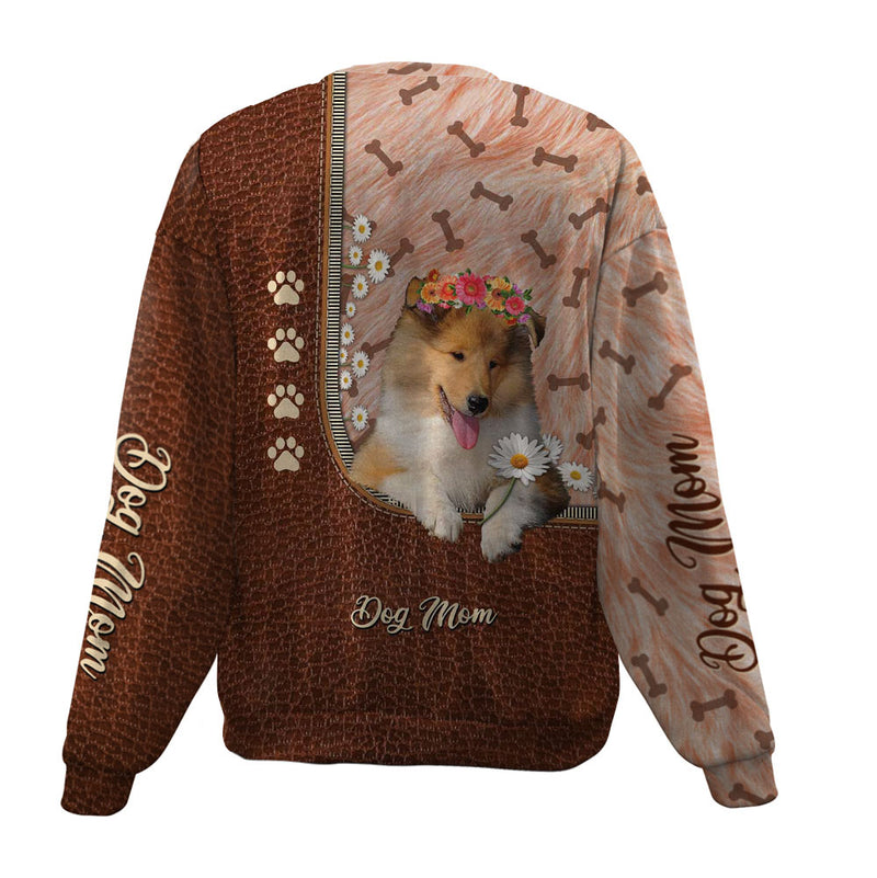 Rough Collie-Dog Mom-Premium Sweater