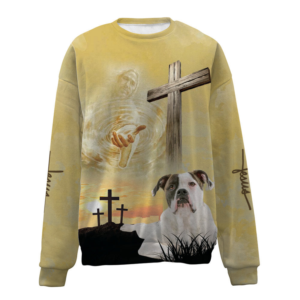 American Bulldog-Jesus-Premium Sweater