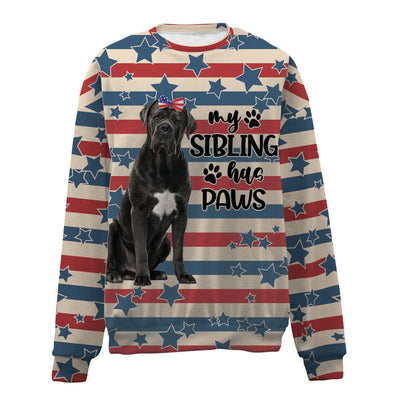 Cane Corso-American Flag-Premium Sweater