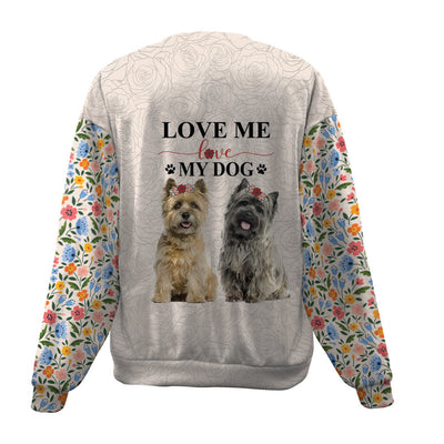 Cairn Terrier-Love My Dog-Premium Sweater
