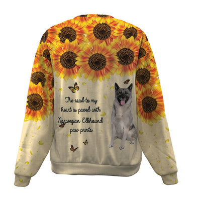 Norwegian Elkhound-Flower-Premium Sweater