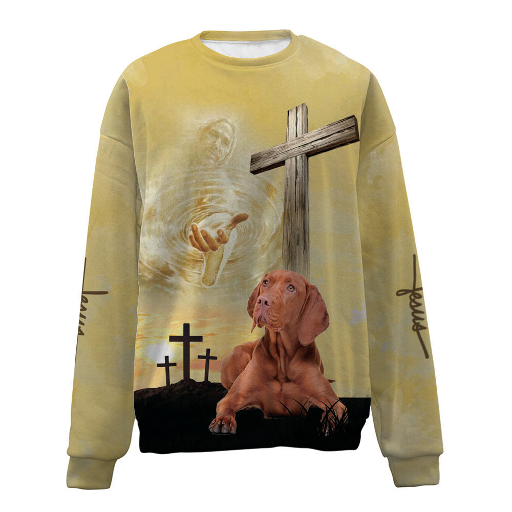 Vizsla-Jesus-Premium Sweater