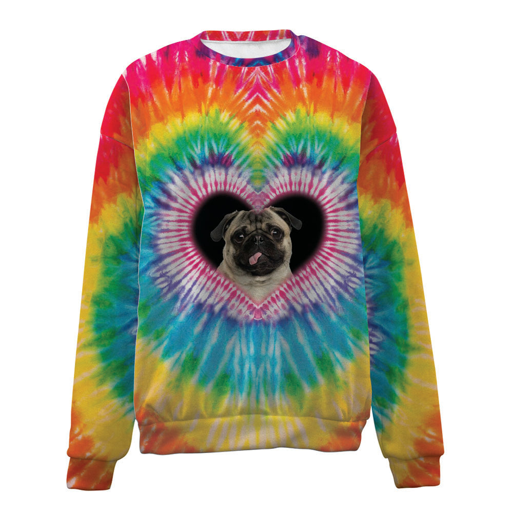 Pug-Big Heart-Premium Sweater