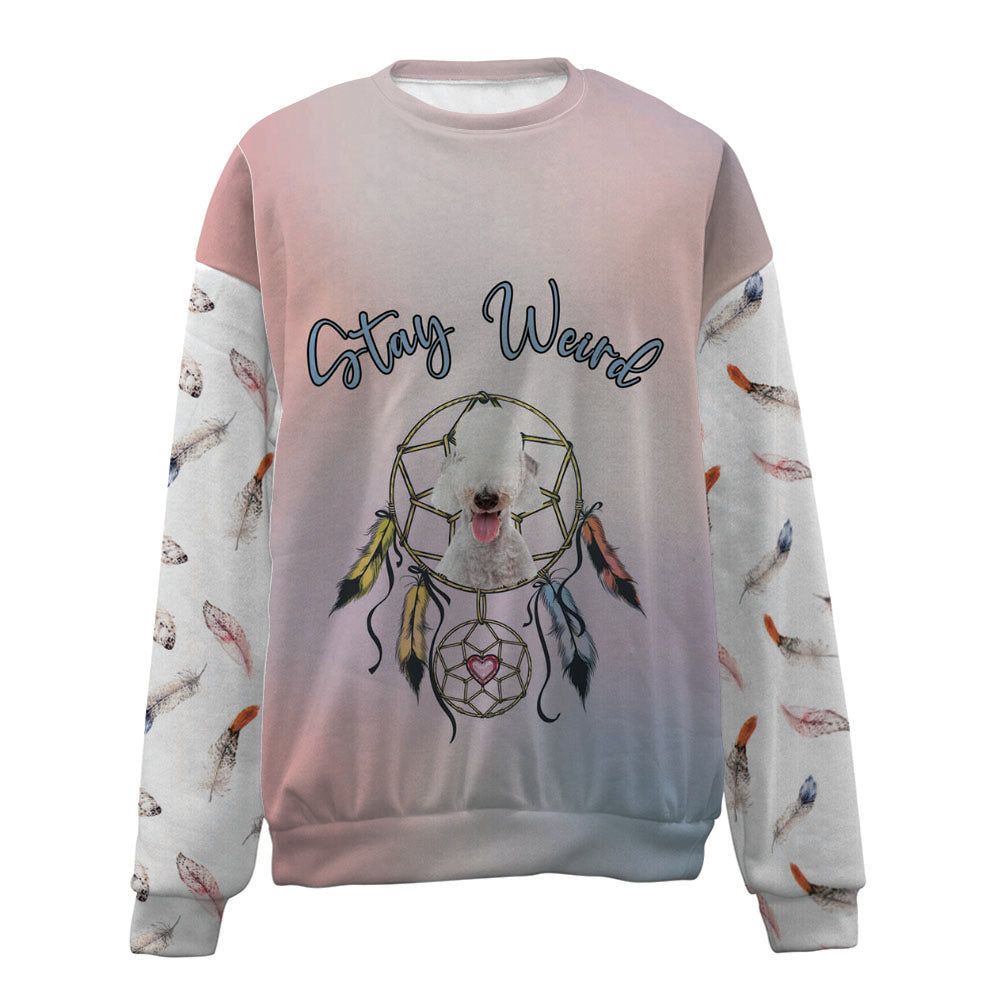 Bedlington Terrier-Stay Weird-Premium Sweater