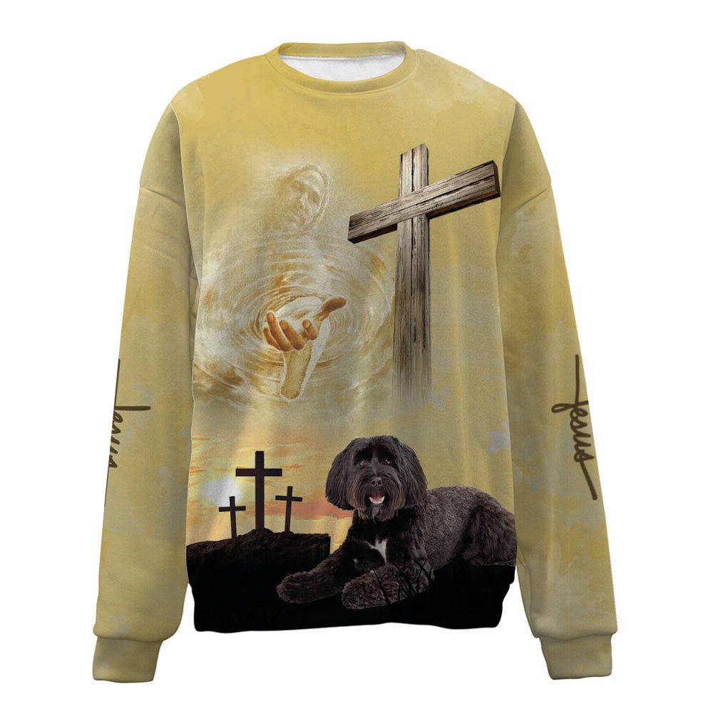Tibetan Terrier-Jesus-Premium Sweater