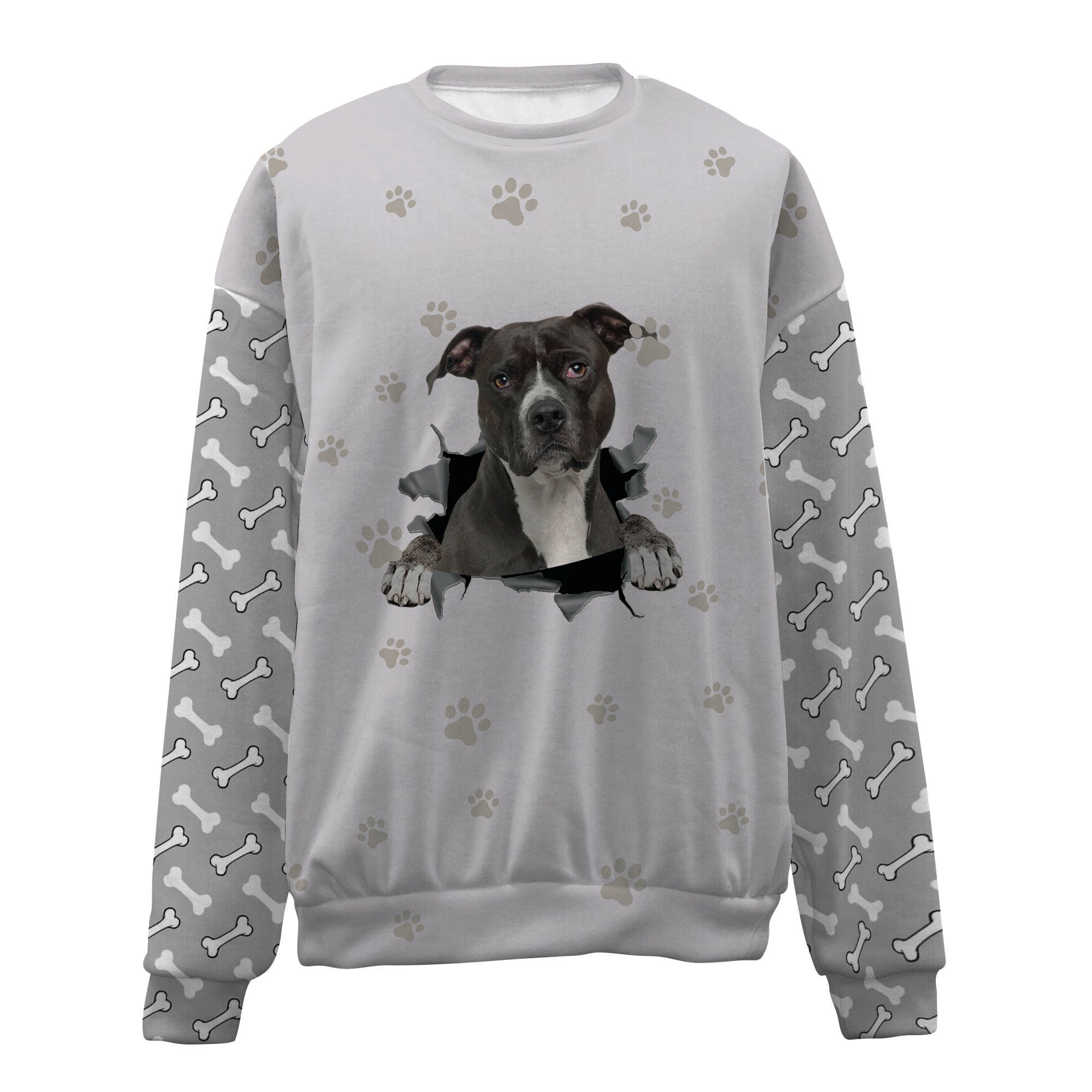 American Pit Bull Terrier-Paw And Pond-Premium Sweater