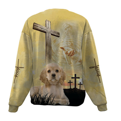 American Cocker Spaniel-Jesus-Premium Sweater