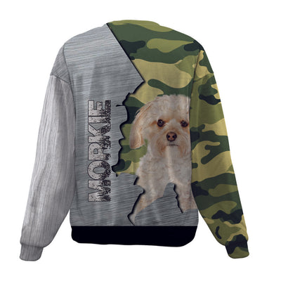 Morkie-Camo-Premium Sweater