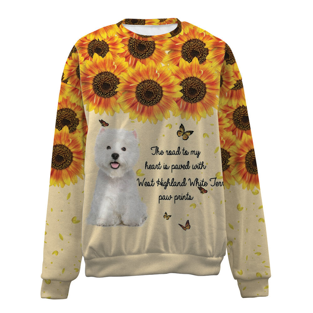 West Highland White Terrier-Flower-Premium Sweater