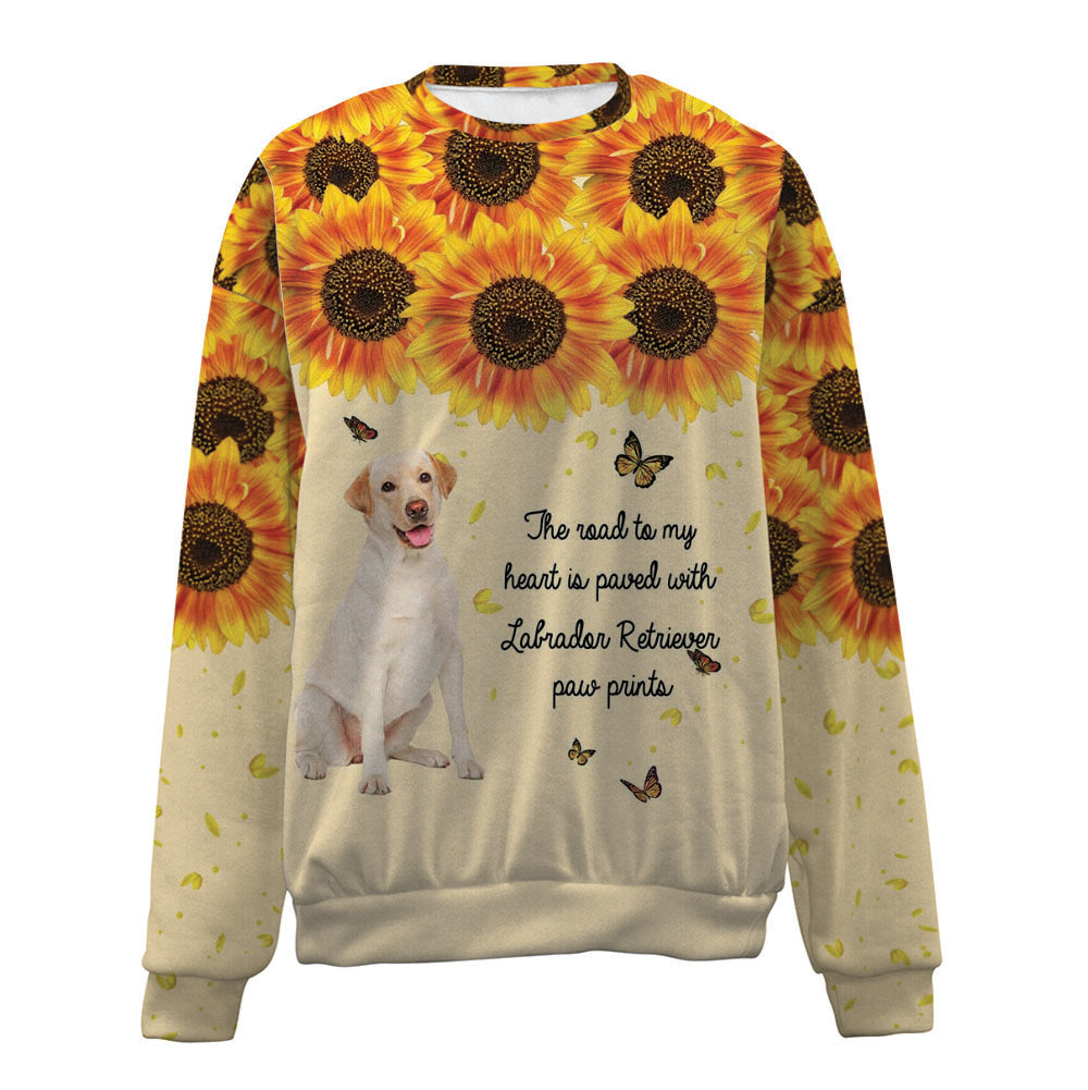 Labrador Retriever-Flower-Premium Sweater