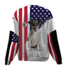 Jack Russell Terrier-USA Flag-Premium Sweater