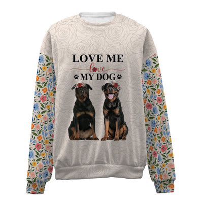 Rottweiler-Love My Dog-Premium Sweater