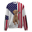 Poodle Crossbreed-USA Flag-Premium Sweater