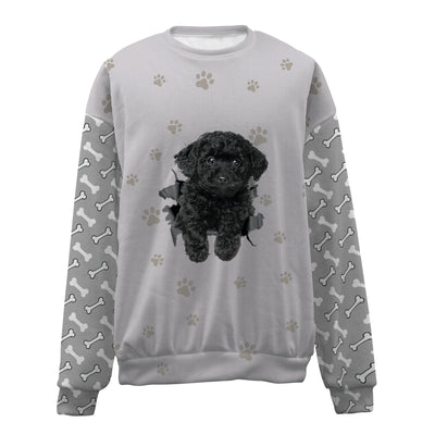 Poodle-Black-Paw And Pond-Premium Sweater