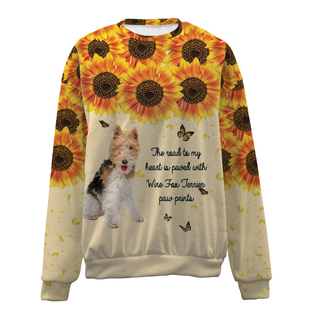 Wire Fox Terrier-Flower-Premium Sweater