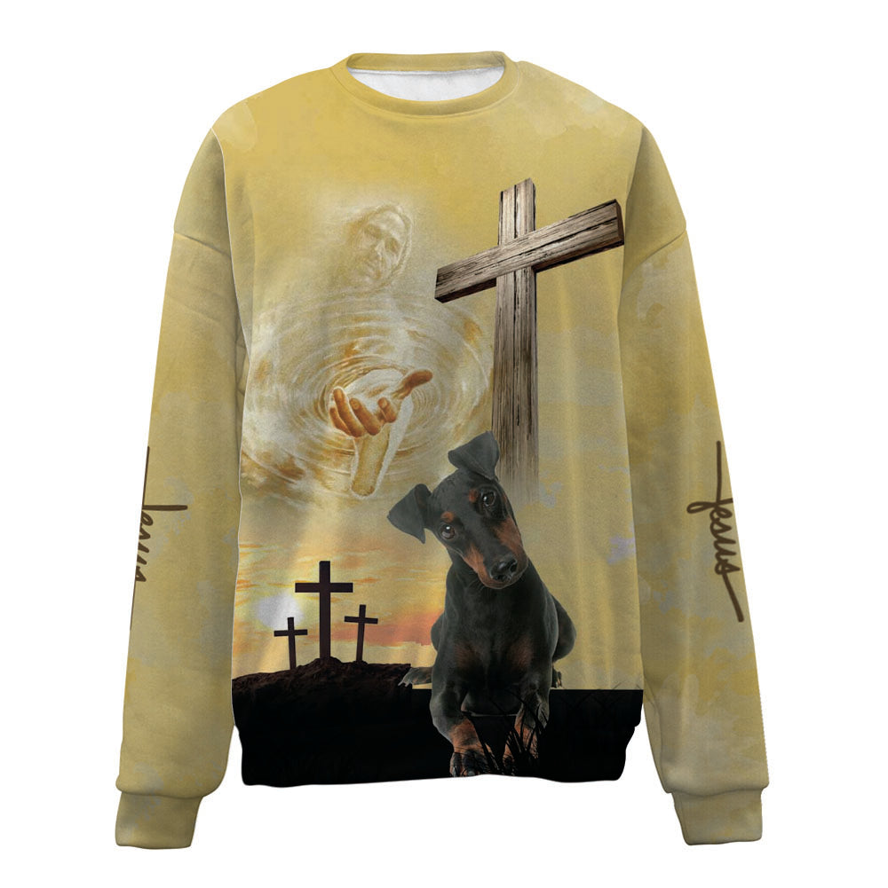 Manchester Terrier-Jesus-Premium Sweater